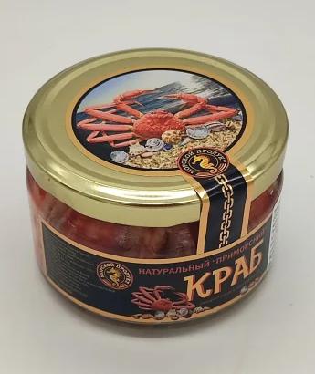 Фото Краб камчатский (240 г), стеклянная банка