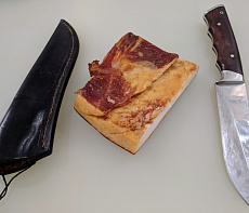 Сало кабана подкопченое