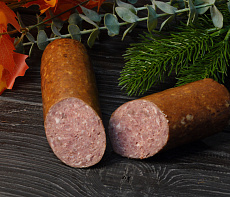 Колбаса из благородного оленя полукопченая