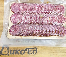 Колбаса из медведя с лосем полукопченая (нарезка)