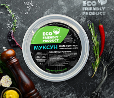 Муксун филе-ломтики слабой соли в масле с брусникой 200гр