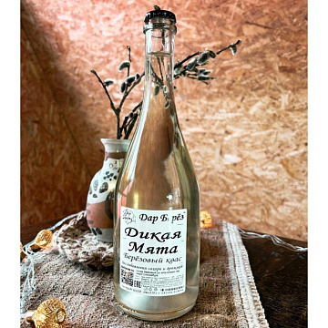 Фото Березовый квас "Дикая мята" (750 мл)